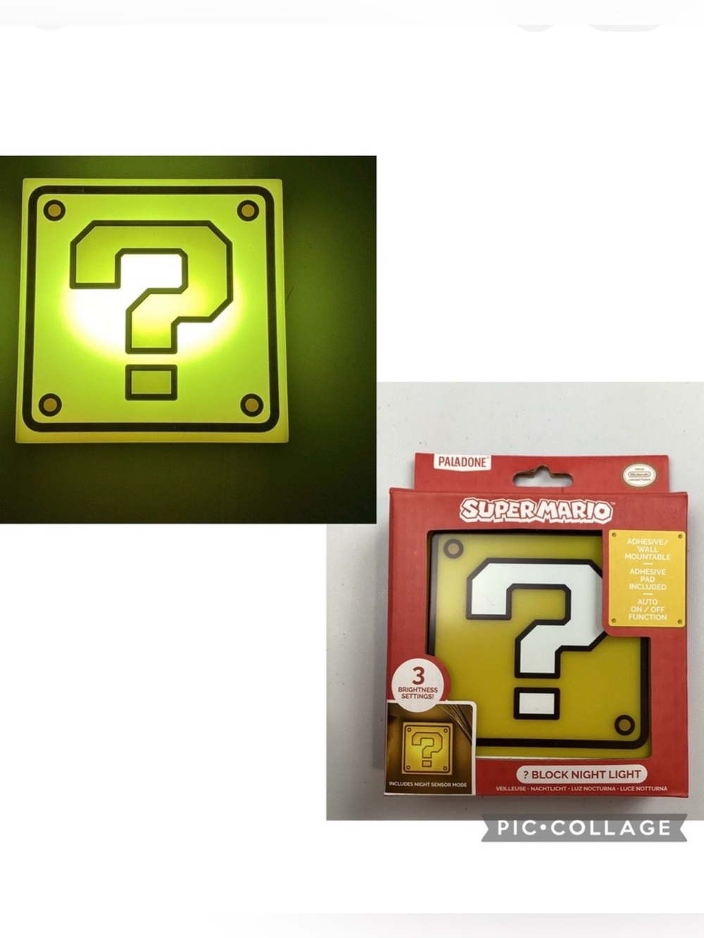 New in package Nintendo Super Mario Block Light